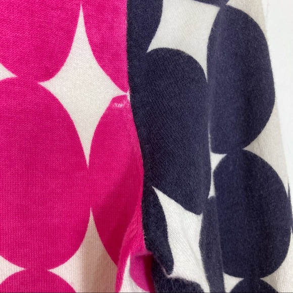 Crown & Ivy polka dot cardigan pink white navy fun cute y2k style 2000s bright - Picture 10 of 10